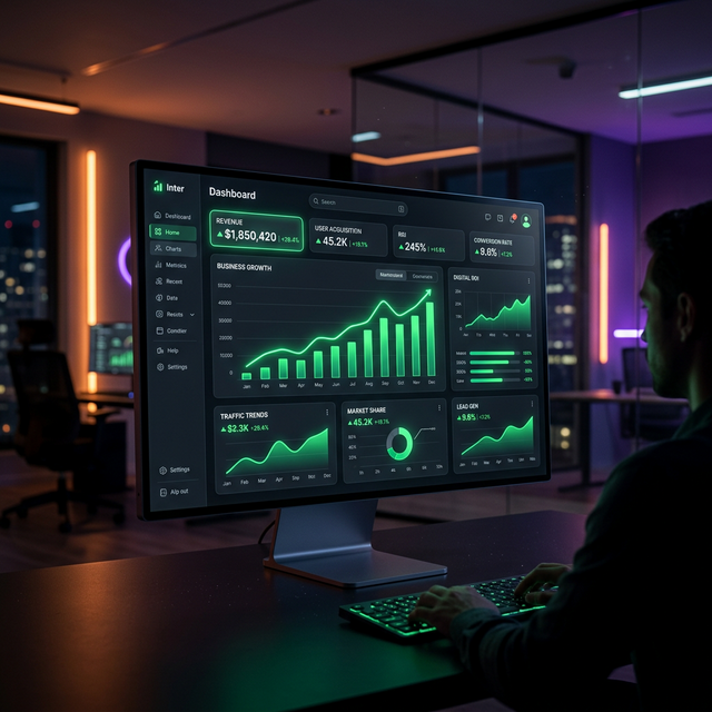 Business Growth ROI Dashboard